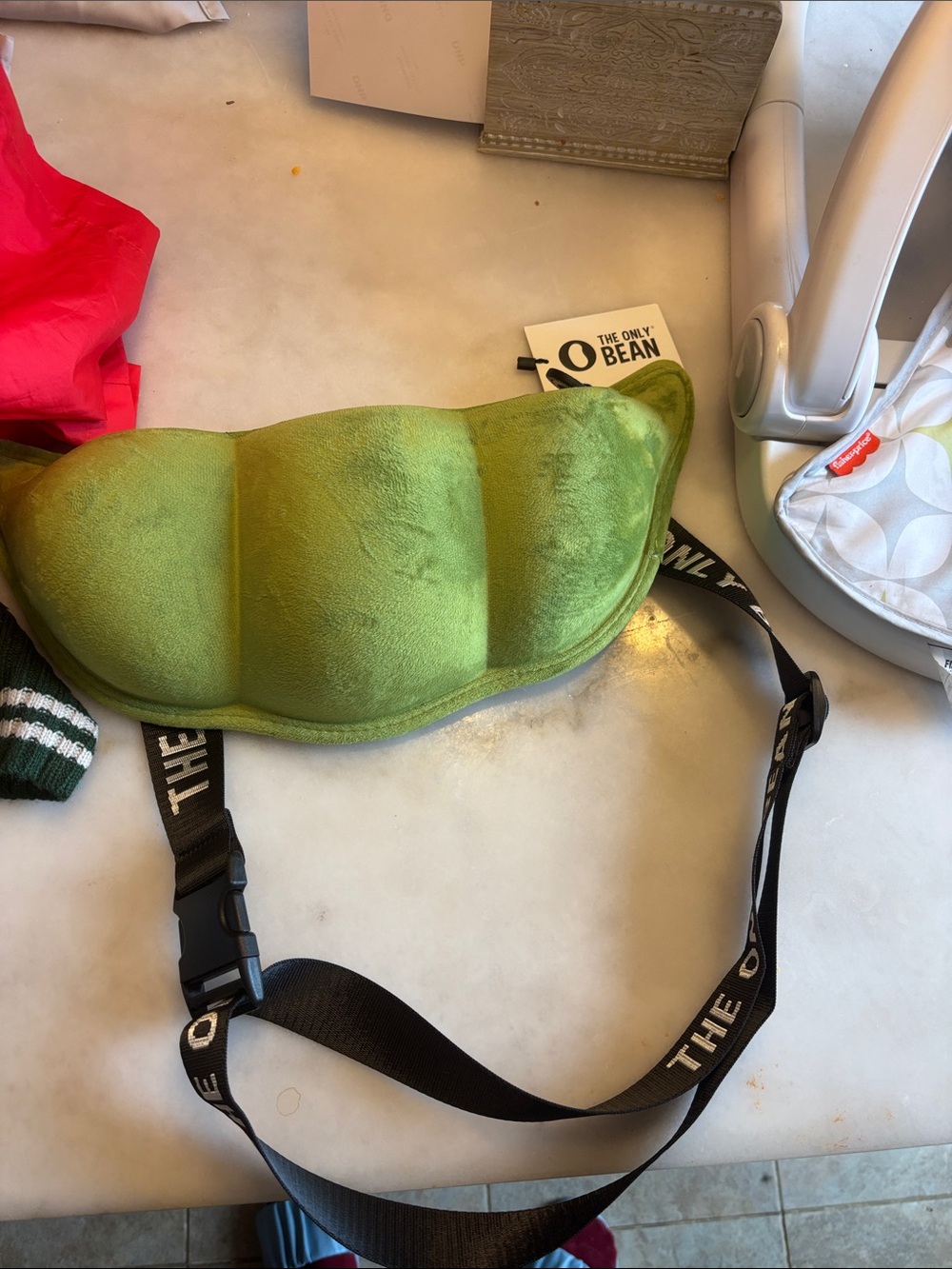 Edamame plush Crossbody Bean Bag Purse